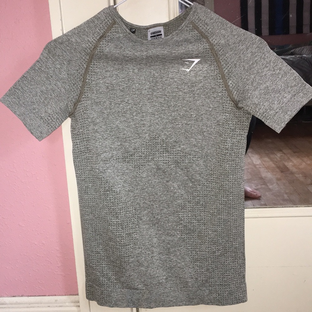 Gymshark Vital Seamless T-Shirt (Khaki Marl)